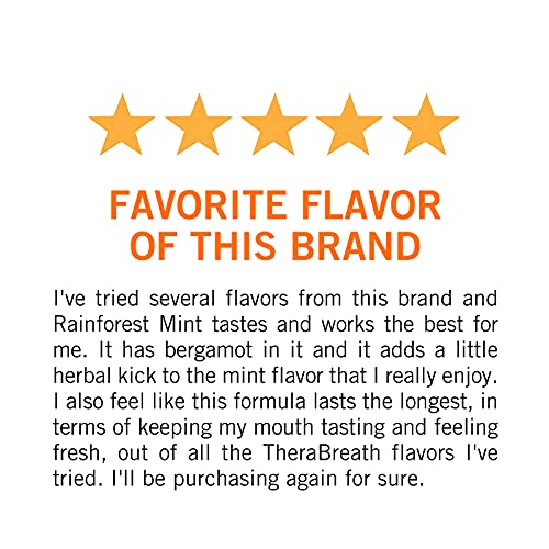 TheraBreath Fresh Breath Dentist Formulated 24-Hour Oral Rinse, Rainforest Mi...