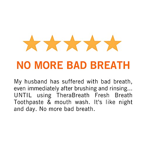 TheraBreath Fresh Breath Dentist Formulated 24-Hour Toothpaste, Mild Mint, 4 ...