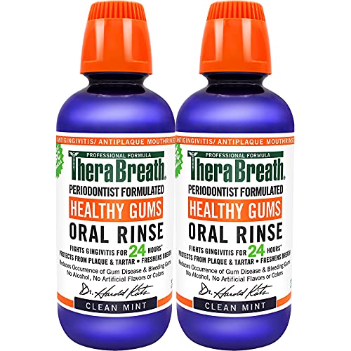 TheraBreath Healthy Gums Periodontist Formulated 24-Hour Oral Rinse with CPC,...