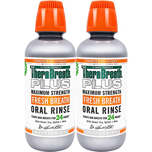 TheraBreath Plus Fresh Breath Dentist Formulated Maximum Strength 24-Hour Ora...