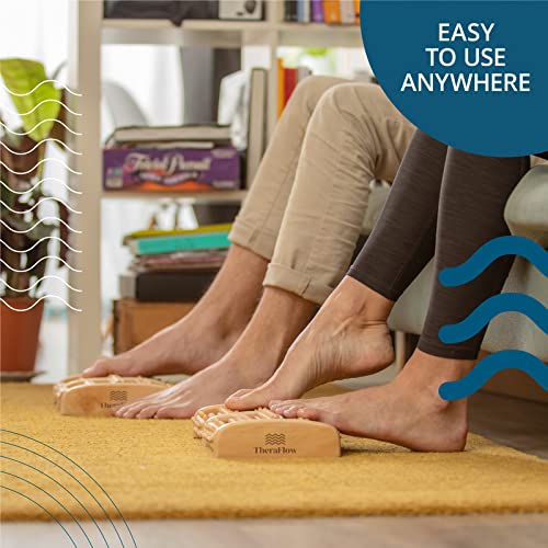 TheraFlow Dual Foot Massager Roller (Large). Relax and Relieve Plantar Fascii...