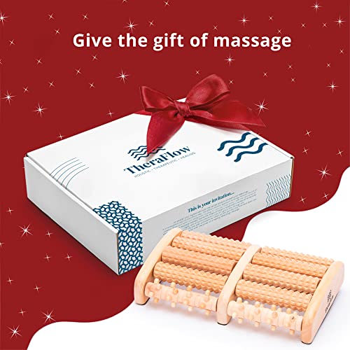 TheraFlow Dual Foot Massager Roller (Large). Relax and Relieve Plantar Fascii...
