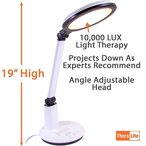 Theralite Halo Light Therapy Lamp Sunlight Lamp - UV Free 10,000 LUX Sun Lamp...