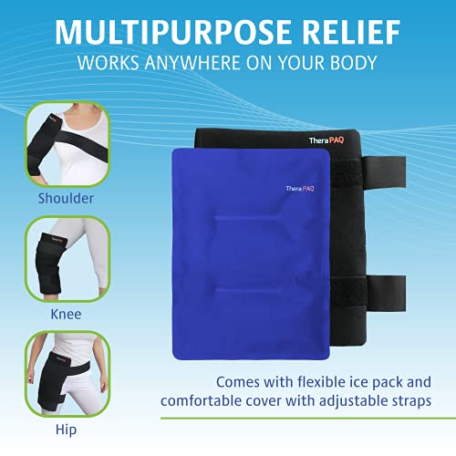 TheraPAQ Ice Pack for Injury - 14"x11" Hot & Cold Ice Packs for Injuries Reus...