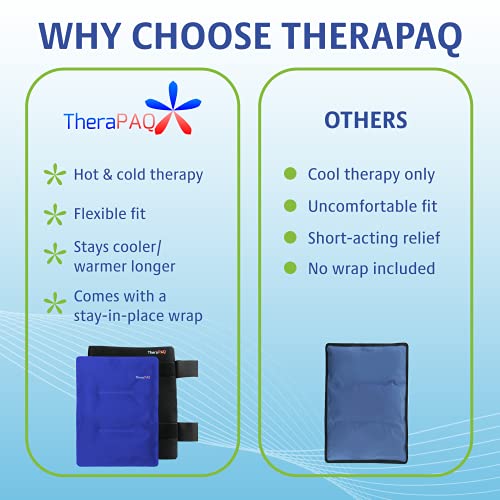 TheraPAQ Ice Pack for Injury - 14"x11" Hot & Cold Ice Packs for Injuries Reus...
