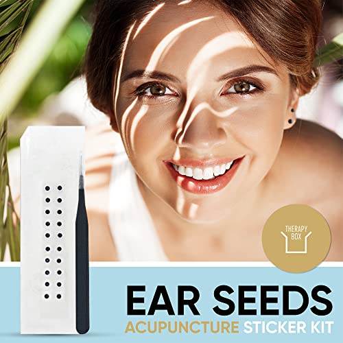 Therapy Box Swarovski Ear Seeds Acupuncture Kit – 1x Tweezer, 20x Basic and 2...