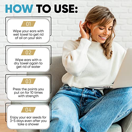 Therapy Box Swarovski Ear Seeds Acupuncture Kit – 1x Tweezer, 20x Basic and 2...