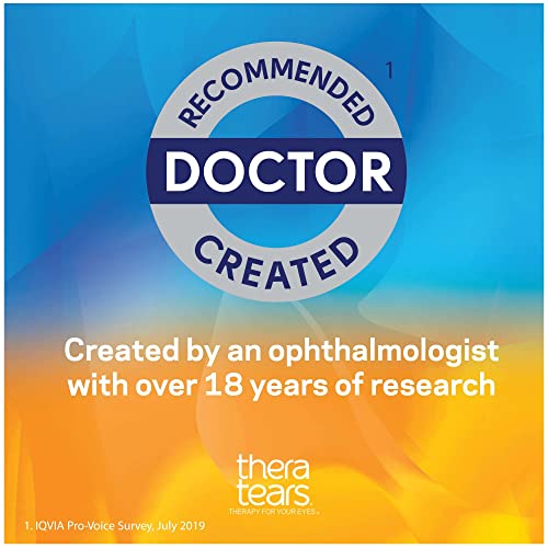 TheraTears 1200mg Omega 3 Supplement for Eye Nutrition, Organic Flaxseed Trig...