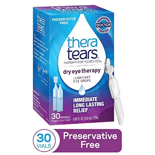 TheraTears Dry Eye Therapy Lubricant Eye Drops for Dry Eyes, Preservative Fre...