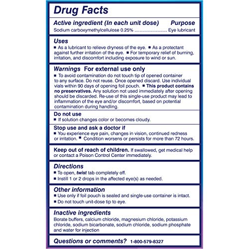 TheraTears Dry Eye Therapy Lubricant Eye Drops for Dry Eyes, Preservative Fre...