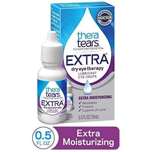 TheraTears Extra Dry Eye Therapy Lubricant Eye Drops for Dry Eyes, 0.5 fl oz