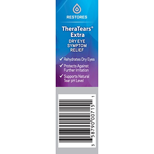 TheraTears Extra Dry Eye Therapy Lubricant Eye Drops for Dry Eyes, 0.5 fl oz