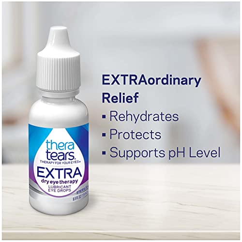 TheraTears Extra Dry Eye Therapy Lubricant Eye Drops for Dry Eyes, 0.5 fl oz