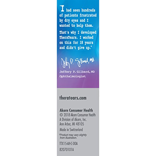 TheraTears Extra Dry Eye Therapy Lubricant Eye Drops for Dry Eyes, 0.5 fl oz