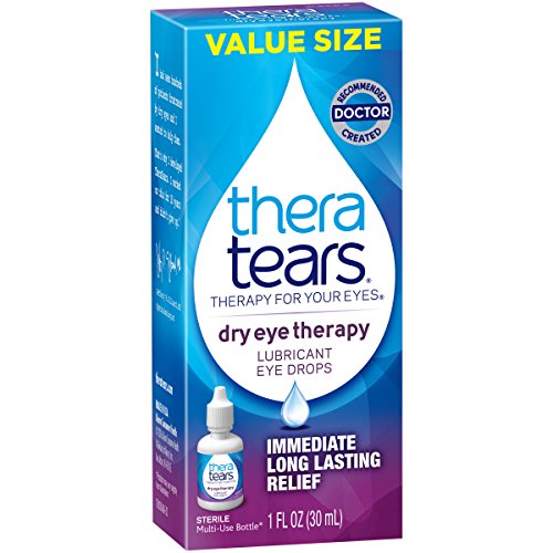 TheraTears Eye Drops for Dry Eyes, Dry Eye Therapy Lubricant Eyedrops, Provid...