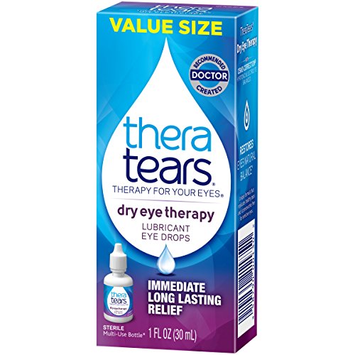 TheraTears Eye Drops for Dry Eyes, Dry Eye Therapy Lubricant Eyedrops, Provid...