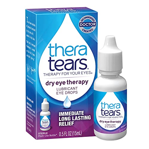TheraTears Eye Drops for Dry Eyes, Dry Eye Therapy Lubricant Eyedrops, Provid...