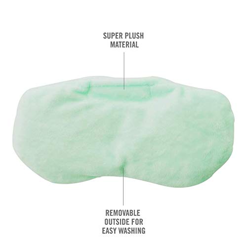 Therawell Anti-Stress Clay Bead Sinus Eye Mask, Lavender & Chamomile, Mint Green