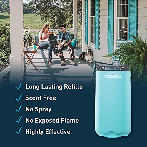 Thermacell Patio Shield Mosquito Repeller, Blue; Highly Effective Mosquito Re...