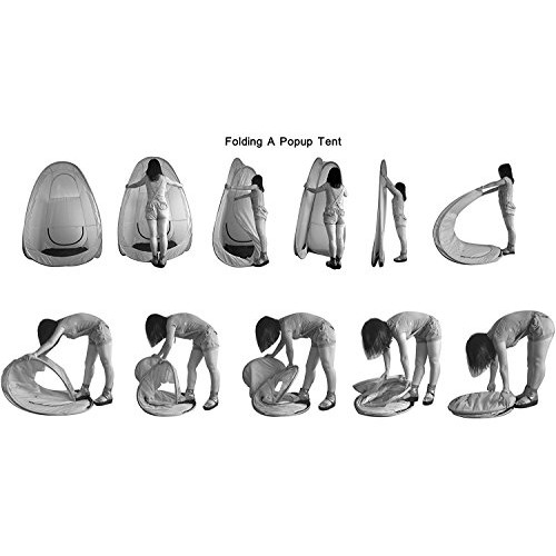 Spray Tan Tent (Black) The Best, Bigger Than Others, Folds Easily in 30 Secon...
