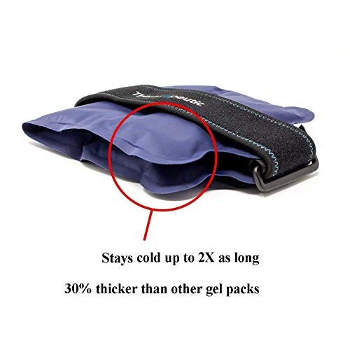 Thermopeutic Reusable Ice Pack for Injuries Unisex (15” X 7”) - Extra Long La...