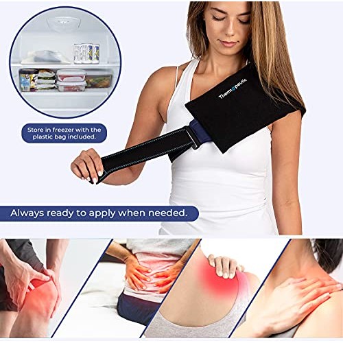 Thermopeutic Reusable Ice Pack for Injuries Unisex (15” X 7”) - Extra Long La...