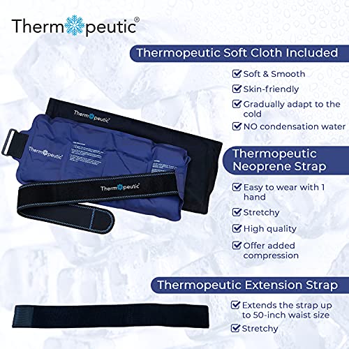 Thermopeutic Reusable Ice Pack for Injuries Unisex (15” X 7”) - Extra Long La...