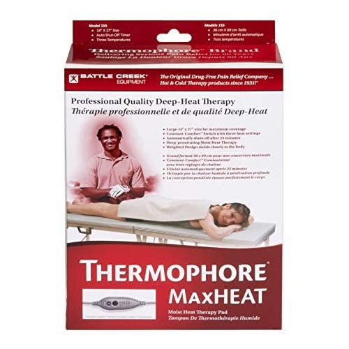 Thermophore MaxHeat Arthritis Pad Moist Heating Pad Size Large 14" x 27" - Mo...
