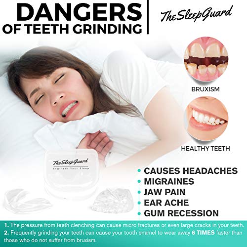 TheSleepGuard Mouth Guard for Clenching Teeth at Night [Pack of 4] Best Night...