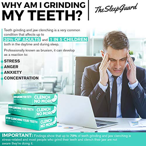 TheSleepGuard Mouth Guard for Clenching Teeth at Night [Pack of 4] Best Night...