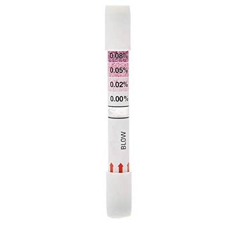 Think Twice Single-Use Breathalyzer - 10 Count - Disposable Alcohol Test 0.00...