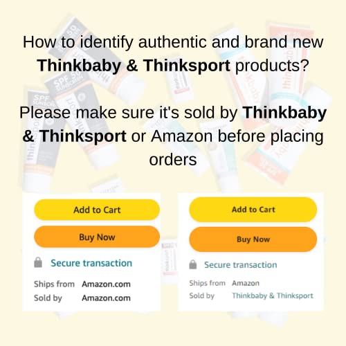 Baby Sunscreen Natural Sunblock from Thinkbaby, Safe, Water Resistant Sunscre...