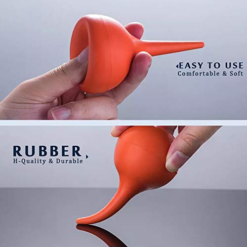 2 Pack Ear Bulb Syringe 30ml/1oz Soft Rubber Hand Ear Washing Squeeze Bulb fo...