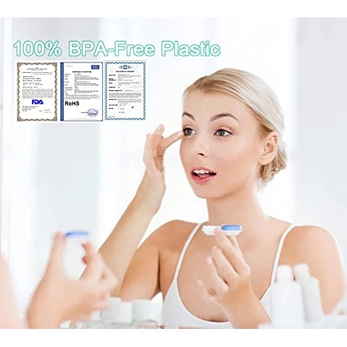 Contact Lens Cases 12 Piece Contact Lens Soak Storage Container Box, for Prot...