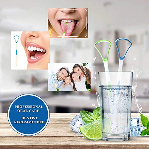 Tongue Scraper Cleaner 100% BPA Free Tongue Scrapers for Adults, Kids, Health...