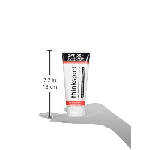 Thinksport SPF 50+ Mineral Sunscreen – Safe, Natural Sunblock for Sports & Ac...