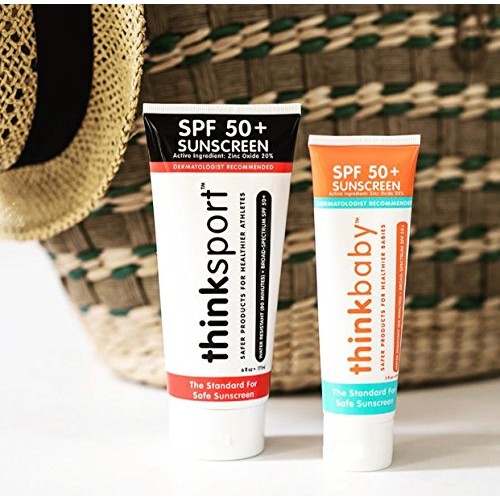 Thinksport SPF 50+ Mineral Sunscreen – Safe, Natural Sunblock for Sports & Ac...