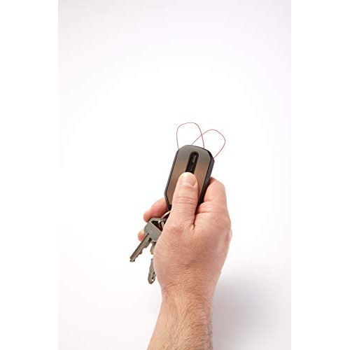 ThinOptics unisex adult Keychain Case + Reading Glasses, Black, 44 mm US