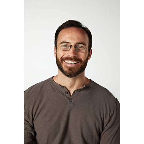 ThinOptics Universal Pod Rectangular Reading Glasses, Purple Frames/White Cas...