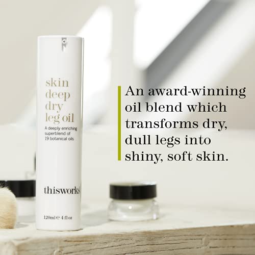 thisworks skin deep dry leg oil: Deeply Enriching Blend of 9 Essential Oils f...