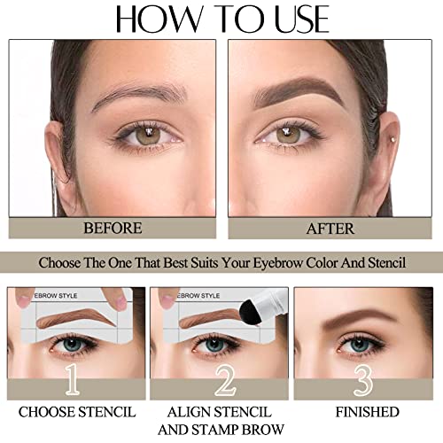 Eyebrow Stamp Stencil Kit Brow Stamp And Shaping Kit One Step Brow Stamp Kit ...