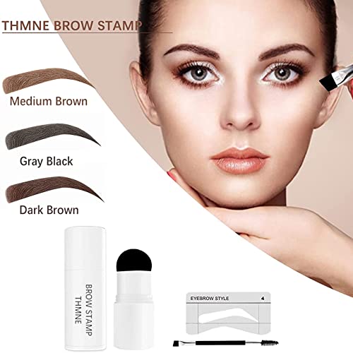 Eyebrow Stamp Stencil Kit One Step Eyebrow Kit With Eyebrow Stencils Waterpro...