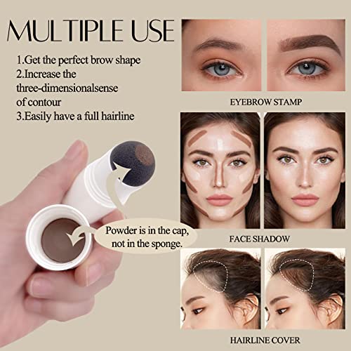 Eyebrow Stamp Stencil Kit One Step Eyebrow Kit With Eyebrow Stencils Waterpro...