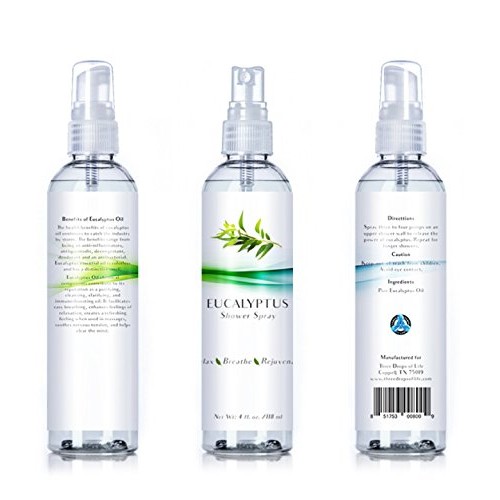 Eucalyptus Oil Shower Spray, Premium Essential Oil Mist, Best for Steam in Sh...