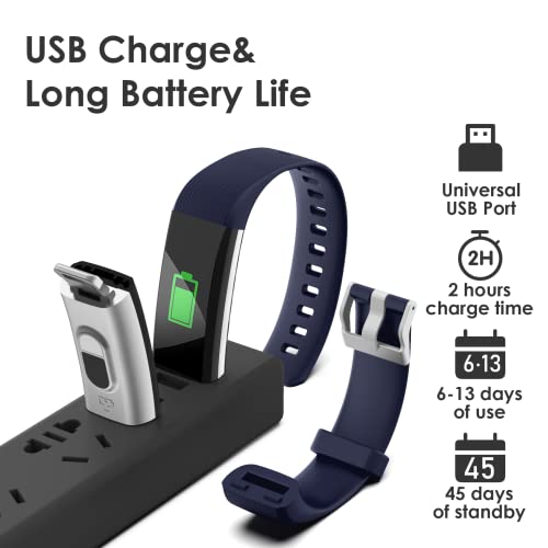 Fitness Tracker for Men and Women,Fitness Watch Waterproof with Activity Trac...