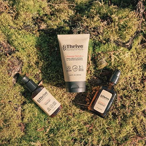Thrive Natural Men's Skin Care Set (3 Piece) - Grooming Gift Set To Wash, Sha...
