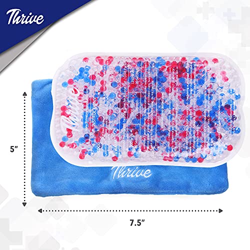 Gel Beads Hot & Cold Compress Ice Pack (2-Pack) - Gel Bead Ice Pack w/ 2 Cove...