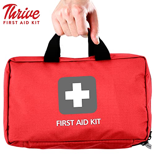 Thrive First Aid Kit (291 Pieces) - First Aid Bag Packed w/ Medical Supplies ...