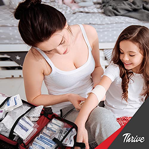 Thrive First Aid Kit (291 Pieces) - First Aid Bag Packed w/ Medical Supplies ...