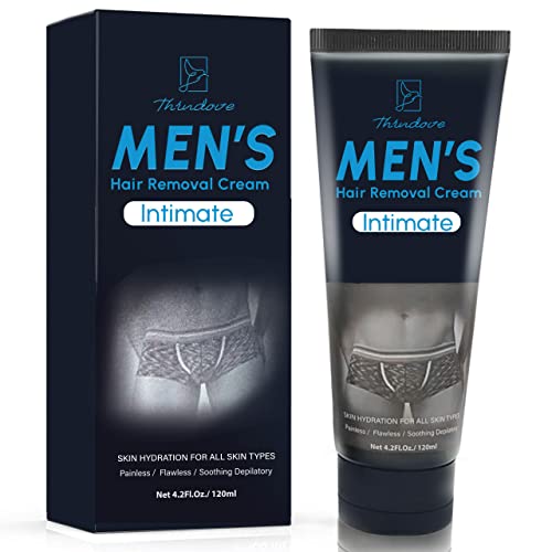 Intimate/Private Hair Removal Cream For Men, - For Unwanted Male Hair In Inti...